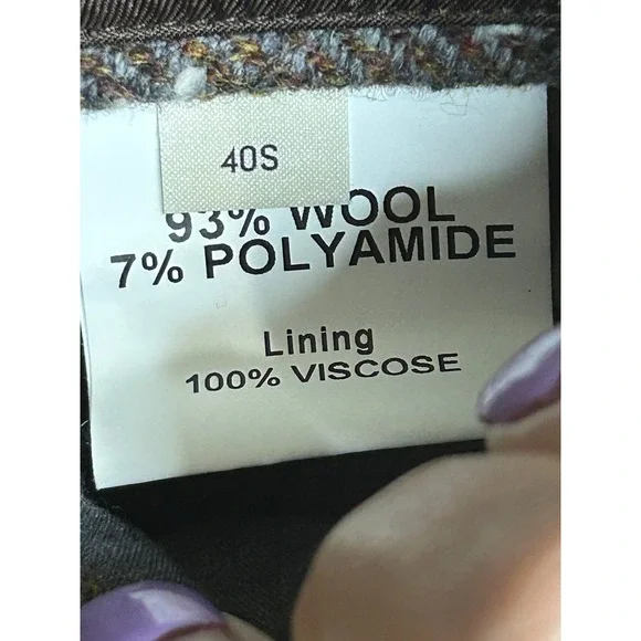 Blarney‎ Woollen Mills Brown Tweed Blazer Jacket Menswear Classic 40S - Picture 4 of 4